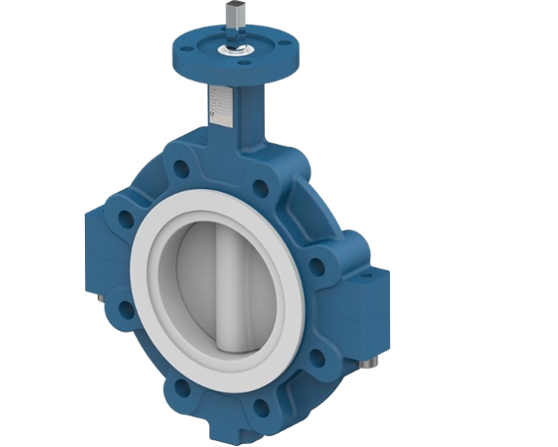 Dreiespjeldventil – Lug – PTFE-foret