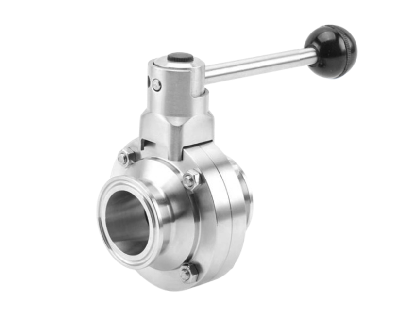 Hygienisk dreiespjeldventil – Tri-Clamp